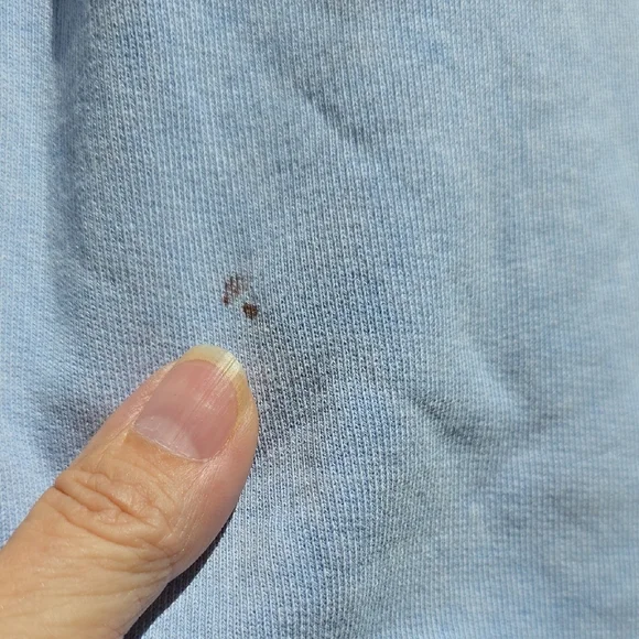 NEW FRANK & EILEEN TEE LAB AUDREY CAPELET FLEECE MIN BLUE SWEATSHIRT #2 SIZE OS